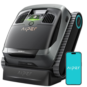 Robot piscine AIPER Scuba X1 – Sans fil – Nettoyage fond, parois et ligne d’eau – Navigation intelligente – Application mobile