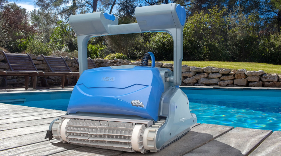 Robot piscine électrique Dolphin MS4 – Fond, parois et ligne d’eau – Navigation intelligente – Avec chariot de transport - immagine 2