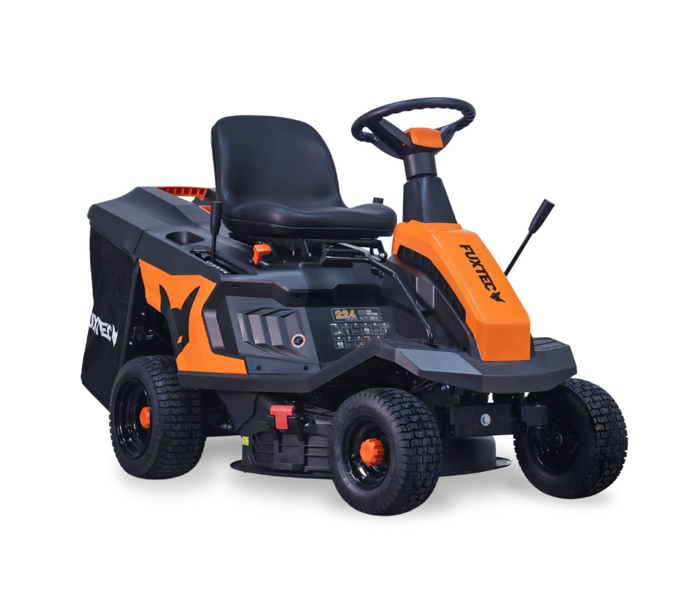 Tondeuse autoportée FUXTEC FX-RMR66 – 6 CV, largeur de coupe 66 cm, bac 150 L, tracteur tondeuse compact