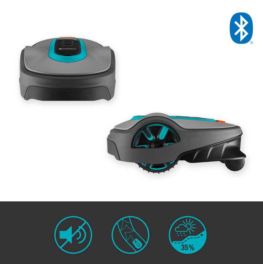 Robot tondeuse connecté GARDENA SILENO life 1000 m² – Bluetooth (15102-26) - immagine 2