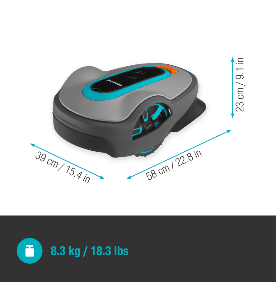 Robot tondeuse connecté GARDENA SILENO life 1000 m² – Bluetooth (15102-26) - immagine 3
