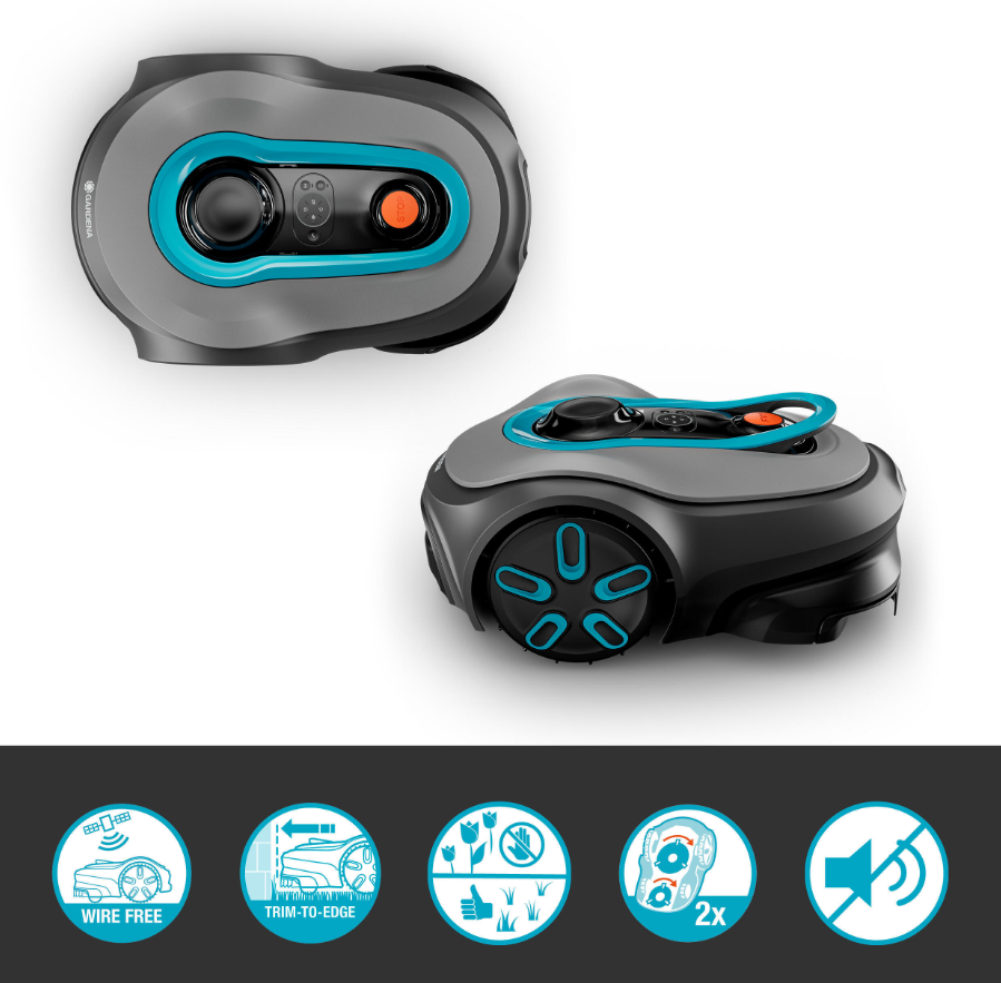 Robot tondeuse Gardena Smart Sileno Free 900 m² – Sans fil périphérique – Connecté - immagine 2