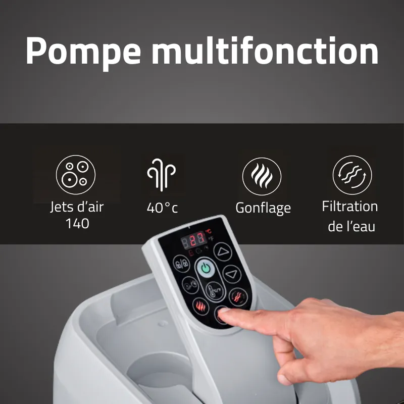 Spa Gonflable Bestway Lay-Z-Spa Baja AirJet 2 à 4 Places - immagine 7