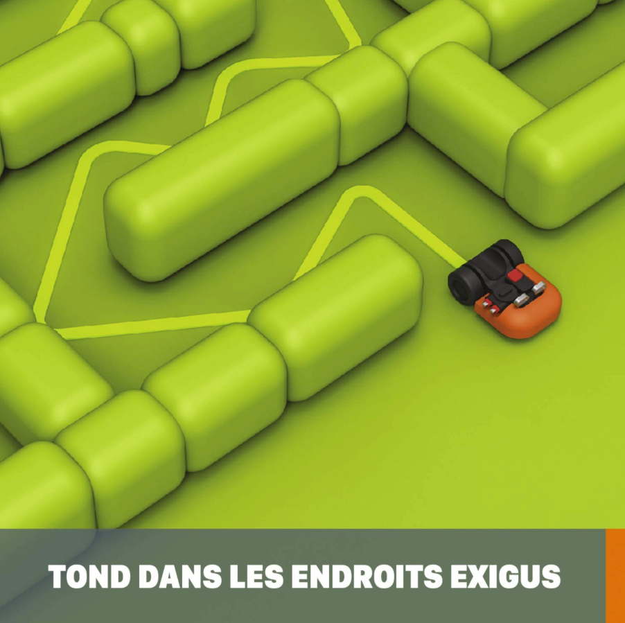 Robot tondeuse WORX Landroid WR155E – Jusqu’à 2000 m² – Connecté WiFi – Coupe bordures - immagine 6
